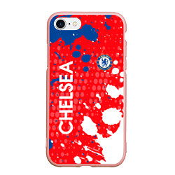 Чехол iPhone 7/8 матовый Chelsea Краска, цвет: 3D-светло-розовый