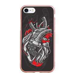 Чехол iPhone 7/8 матовый Механическое сердце стимпанк