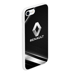 Чехол iPhone 7/8 матовый Renault абстракция, цвет: 3D-белый — фото 2