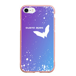 Чехол iPhone 7/8 матовый Guano apes - Градиент, цвет: 3D-светло-розовый