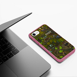 Чехол iPhone 7/8 матовый STALKER Болото, цвет: 3D-малиновый — фото 2