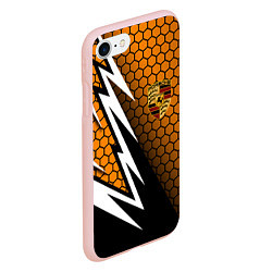 Чехол iPhone 7/8 матовый Порше - Кибер-броня, цвет: 3D-светло-розовый — фото 2