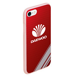 Чехол iPhone 7/8 матовый Daewoo - sport, цвет: 3D-светло-розовый — фото 2