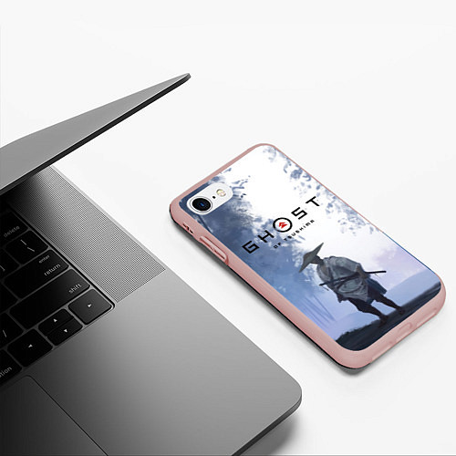 Чехол iPhone 7/8 матовый Дзин в лесу / 3D-Светло-розовый – фото 3
