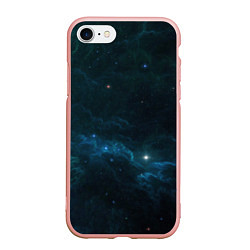 Чехол iPhone 7/8 матовый Космическая туча, цвет: 3D-светло-розовый