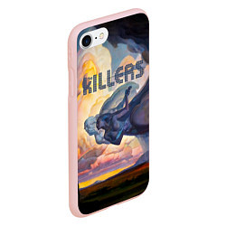 Чехол iPhone 7/8 матовый Imploding the Mirage - The Killers, цвет: 3D-светло-розовый — фото 2