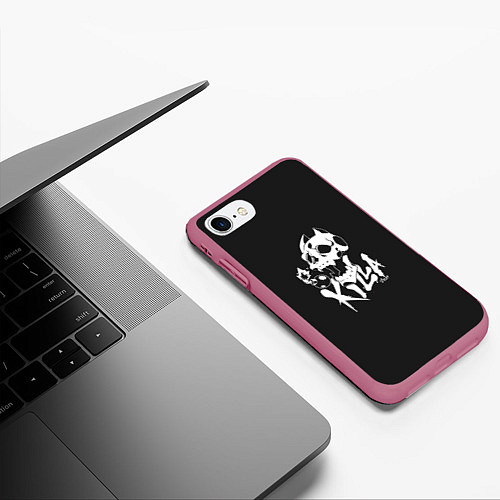 Чехол iPhone 7/8 матовый Killer queen from JoJo / 3D-Малиновый – фото 3