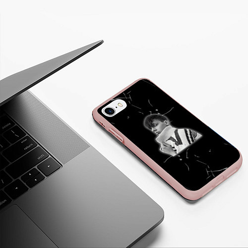 Чехол iPhone 7/8 матовый Рэп тима белорусских / 3D-Светло-розовый – фото 3