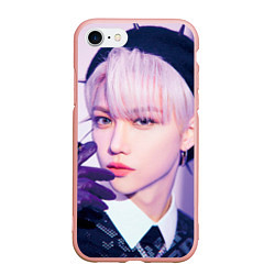 Чехол iPhone 7/8 матовый Stray Kids 2nd World Tour Maniac Felix, цвет: 3D-светло-розовый