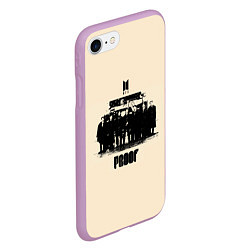 Чехол iPhone 7/8 матовый BTS proof, цвет: 3D-сиреневый — фото 2
