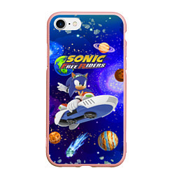 Чехол iPhone 7/8 матовый Sonic Free Riders - Hedgehog - Racer, цвет: 3D-светло-розовый