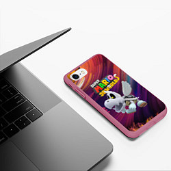Чехол iPhone 7/8 матовый Dry Bones - Super Mario 3D World - Nintendo, цвет: 3D-малиновый — фото 2