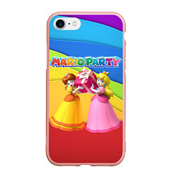 Чехол iPhone 7/8 матовый Mario Party - Nintendo, цвет: 3D-светло-розовый