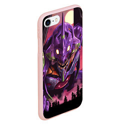 Чехол iPhone 7/8 матовый Neon Genesis Evangelion - Eva, цвет: 3D-светло-розовый — фото 2