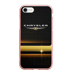 Чехол iPhone 7/8 матовый Chrysler abstraction, цвет: 3D-светло-розовый