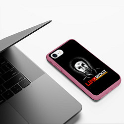 Чехол iPhone 7/8 матовый Limp bizkit Wes Borland, цвет: 3D-малиновый — фото 2