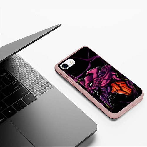 Чехол iPhone 7/8 матовый Ева-01 / 3D-Светло-розовый – фото 3