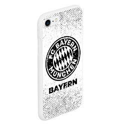 Чехол iPhone 7/8 матовый Bayern с потертостями на светлом фоне, цвет: 3D-белый — фото 2