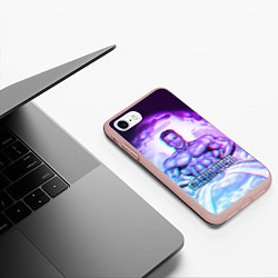 Чехол iPhone 7/8 матовый Billie Herrington: Gachimuchi, цвет: 3D-светло-розовый — фото 2