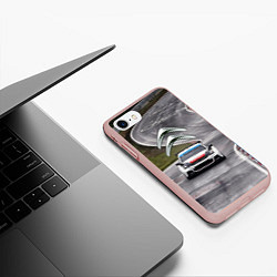 Чехол iPhone 7/8 матовый Ситроен - гоночная команда, цвет: 3D-светло-розовый — фото 2