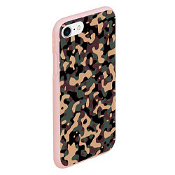 Чехол iPhone 7/8 матовый Камуфляж Woodland, цвет: 3D-светло-розовый — фото 2