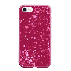 Чехол iPhone 7/8 матовый Текстура Розовый взрыв, цвет: 3D-малиновый