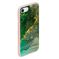 Чехол iPhone 7/8 матовый Изумрудная фантазия, цвет: 3D-светло-розовый — фото 2