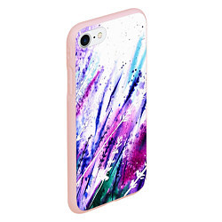 Чехол iPhone 7/8 матовый Лавандовое поле, цвет: 3D-светло-розовый — фото 2