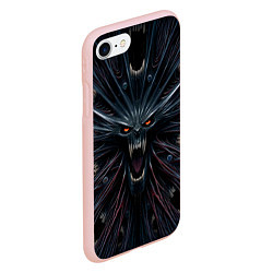 Чехол iPhone 7/8 матовый Scream alien monster, цвет: 3D-светло-розовый — фото 2