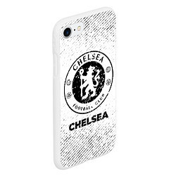 Чехол iPhone 7/8 матовый Chelsea с потертостями на светлом фоне, цвет: 3D-белый — фото 2