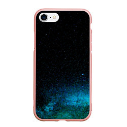 Чехол iPhone 7/8 матовый Deep stars, цвет: 3D-светло-розовый