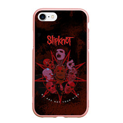 Чехол iPhone 7/8 матовый Slipknot red satan