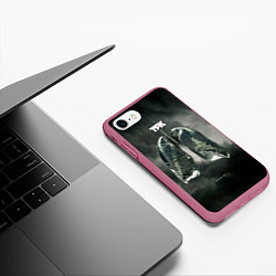 Чехол iPhone 7/8 матовый Exhale - Thousand Foot Krutch, цвет: 3D-малиновый — фото 2