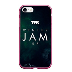 Чехол iPhone 7/8 матовый Winter Jam EP - Thousand Foot Krutch, цвет: 3D-малиновый