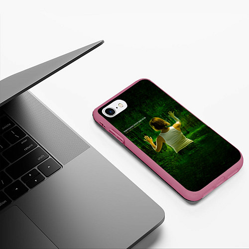 Чехол iPhone 7/8 матовый The Art of Breaking - Thousand Foot Krutch / 3D-Малиновый – фото 3