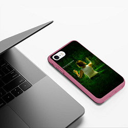 Чехол iPhone 7/8 матовый The Art of Breaking - Thousand Foot Krutch, цвет: 3D-малиновый — фото 2
