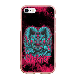 Чехол iPhone 7/8 матовый Monster Slipknot, цвет: 3D-светло-розовый