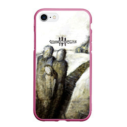 Чехол iPhone 7/8 матовый Three Days Grace дебютный альбом, цвет: 3D-малиновый