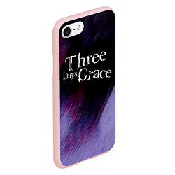 Чехол iPhone 7/8 матовый Three Days Grace lilac, цвет: 3D-светло-розовый — фото 2