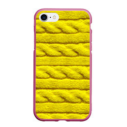 Чехол iPhone 7/8 матовый Жёлтый свитер - Осень-Зима 2028, цвет: 3D-малиновый