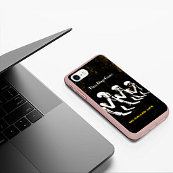 Чехол iPhone 7/8 матовый So Called Life - Three Days Grace, цвет: 3D-светло-розовый — фото 2