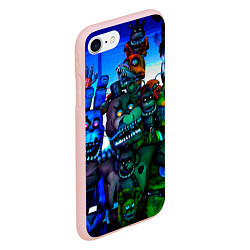 Чехол iPhone 7/8 матовый Five Nights at Freddys 4, цвет: 3D-светло-розовый — фото 2