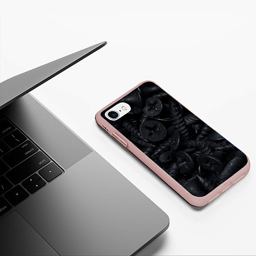 Чехол iPhone 7/8 матовый Саморезы / 3D-Светло-розовый – фото 3