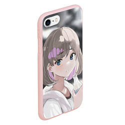 Чехол iPhone 7/8 матовый Keke Tang eyes - Love Live Superstar, цвет: 3D-светло-розовый — фото 2