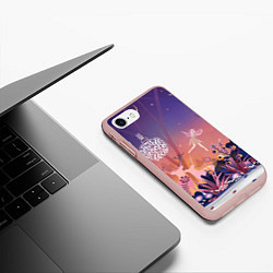 Чехол iPhone 7/8 матовый Доброго нового года!, цвет: 3D-светло-розовый — фото 2
