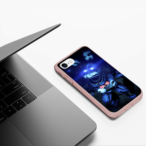 Чехол iPhone 7/8 матовый Кошмарный Бонни / 3D-Светло-розовый – фото 3