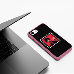 Чехол iPhone 7/8 матовый Даби моя геройская академия, цвет: 3D-малиновый — фото 2