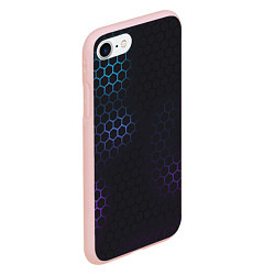 Чехол iPhone 7/8 матовый Броня из стали градиент, цвет: 3D-светло-розовый — фото 2
