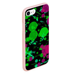 Чехол iPhone 7/8 матовый Токсичные пузыри, цвет: 3D-светло-розовый — фото 2