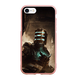 Чехол iPhone 7/8 матовый Айзек Кларк Dead space remake, цвет: 3D-светло-розовый